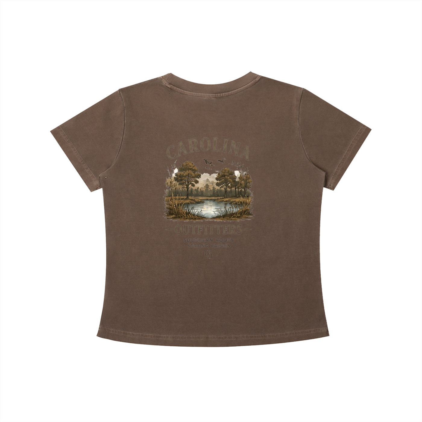 Womens Vintage Wash Carolina Outfitters Nature T-shirt