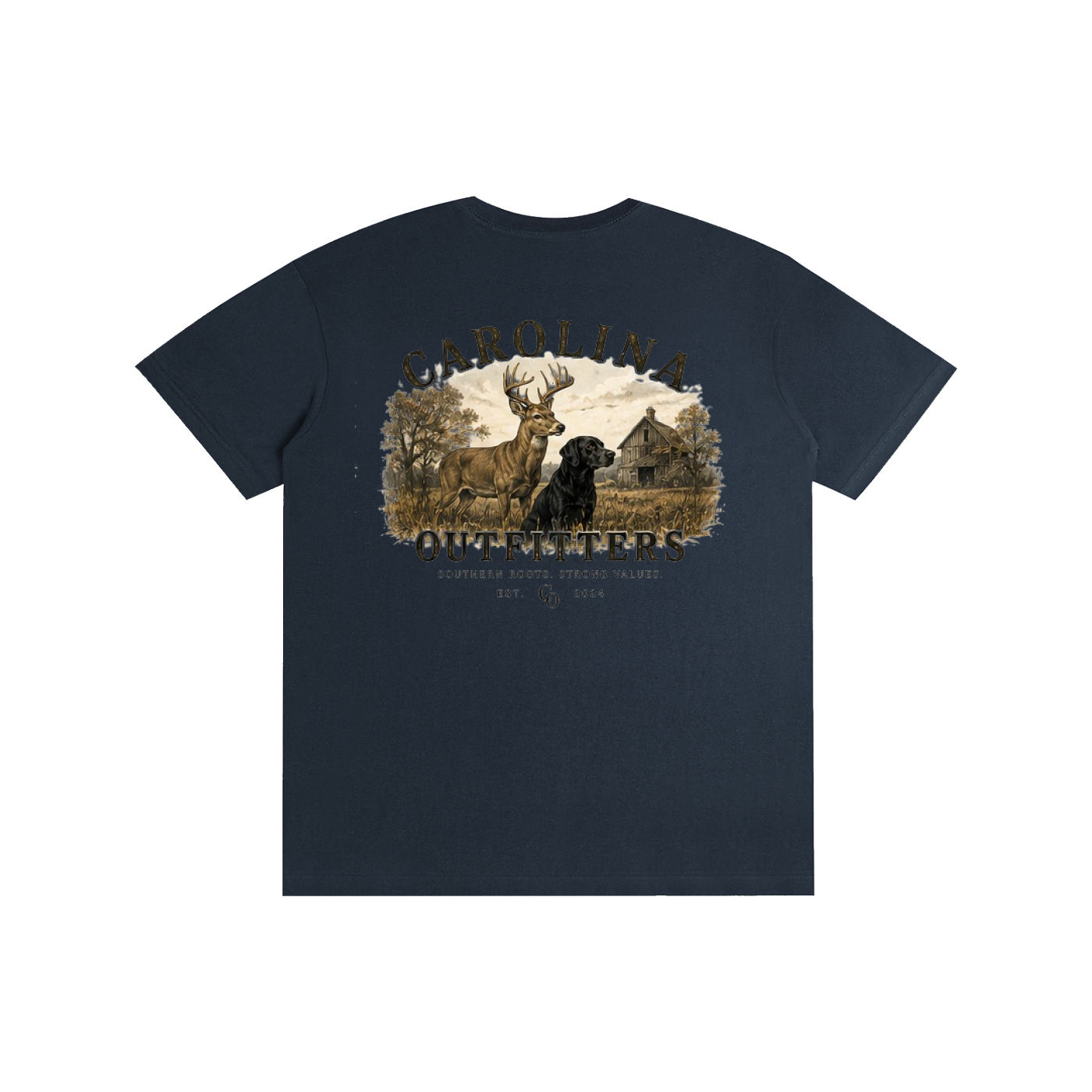 Mens Carolina Outfitters Deer and Lab T-Shirt