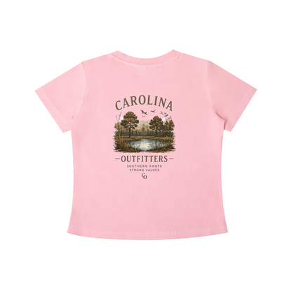 Womens Vintage Wash Carolina Outfitters Nature T-shirt