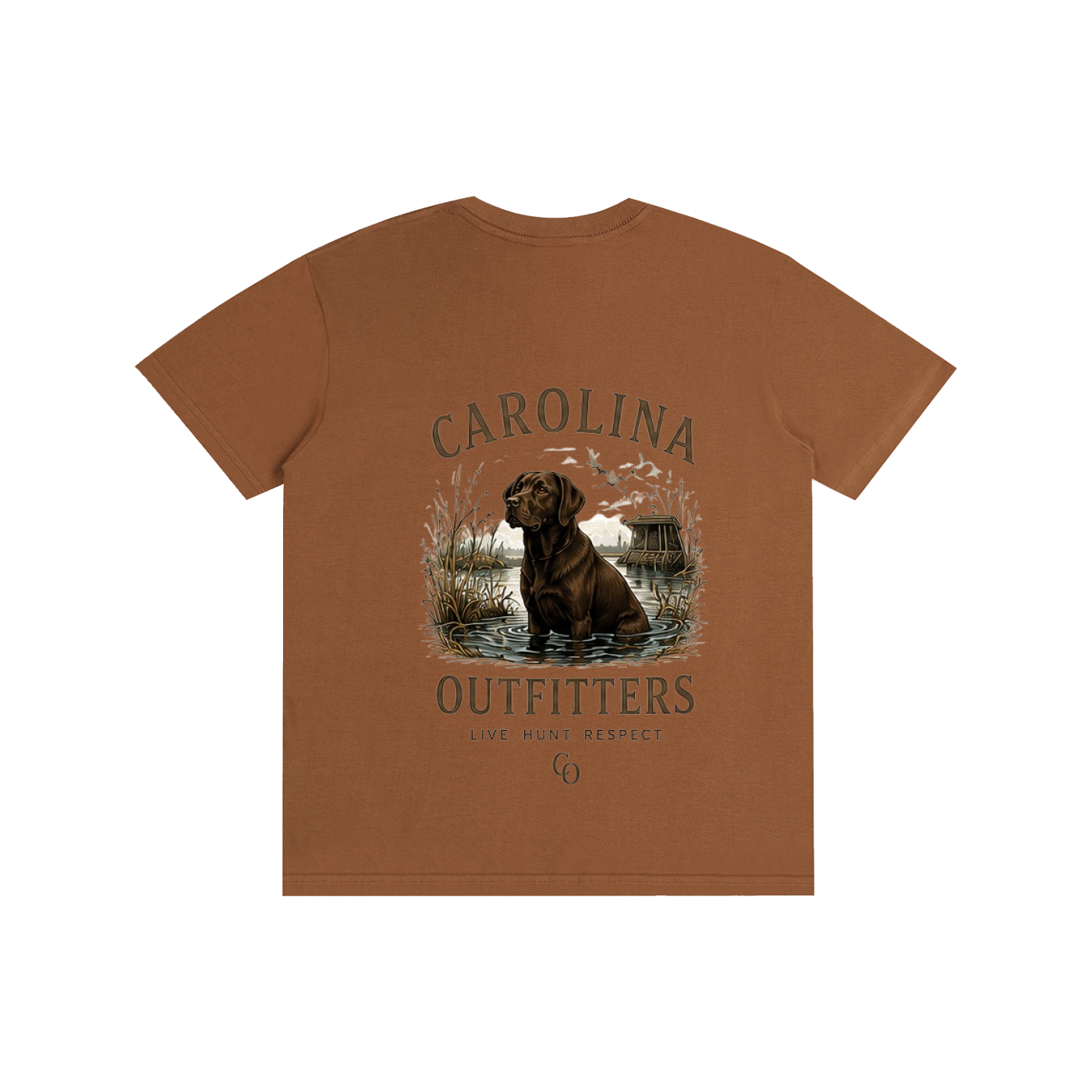 Mens Carolina Outfitters Chocolate Lab T-Shirt