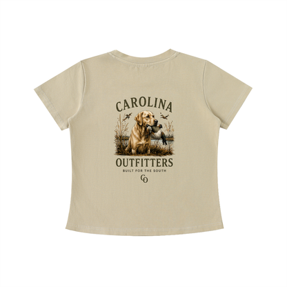 Womens Vintage Wash Carolina Outfitters Yellow lab T-shirt