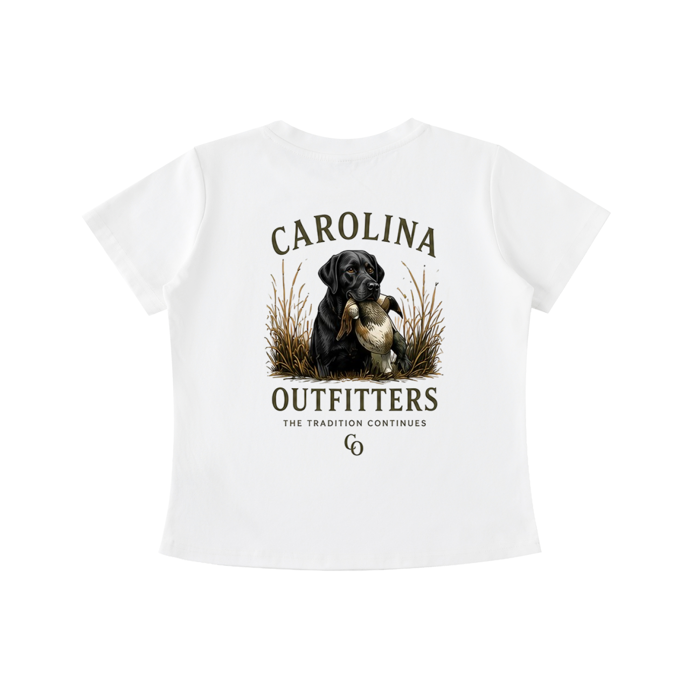 Womens Vintage Wash Carolina Outfitters Black Lab T-shirt