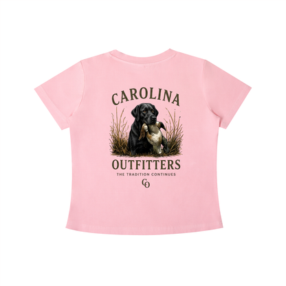 Womens Vintage Wash Carolina Outfitters Black Lab T-shirt