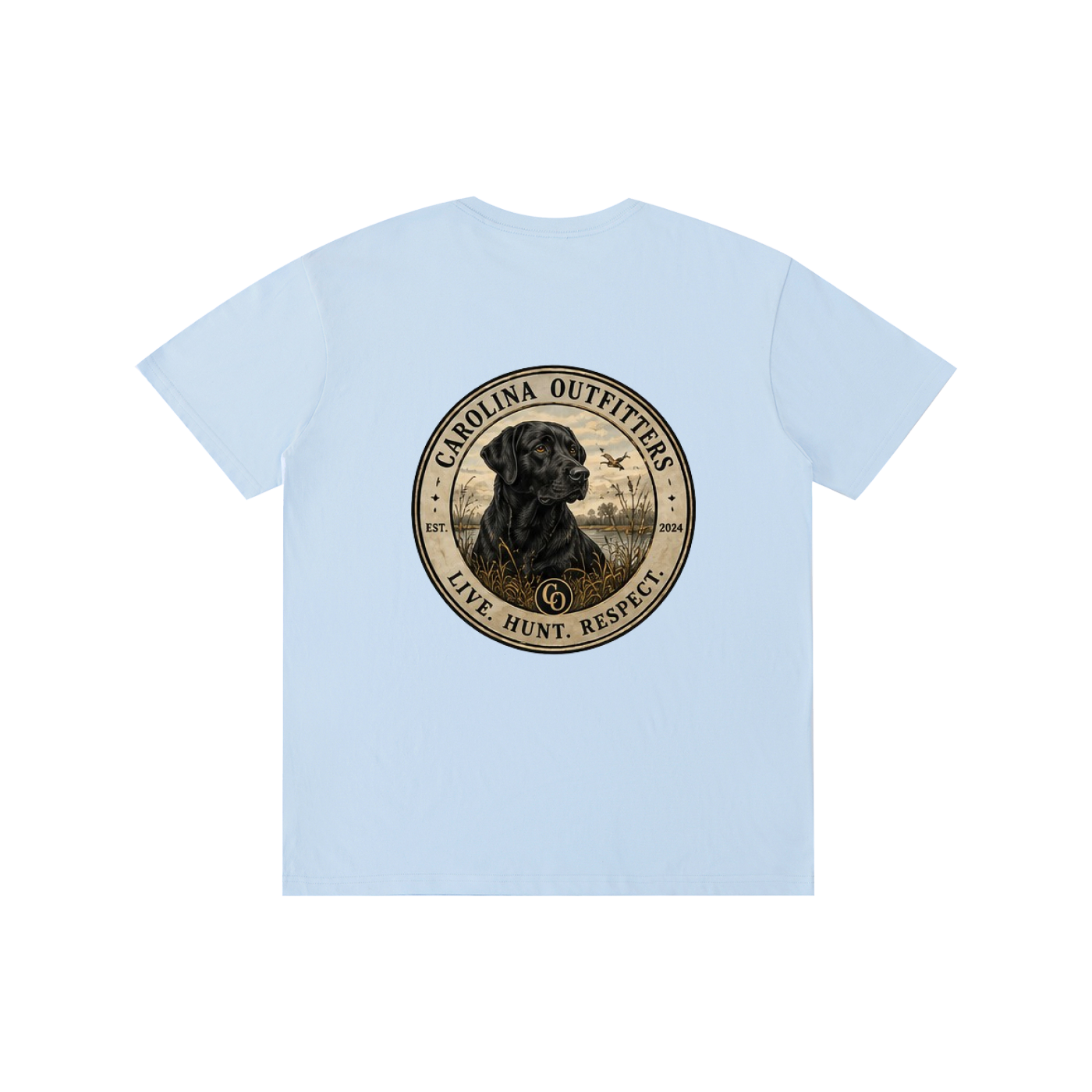 Mens Carolina Outfitters Black Lab Oval T-Shirt