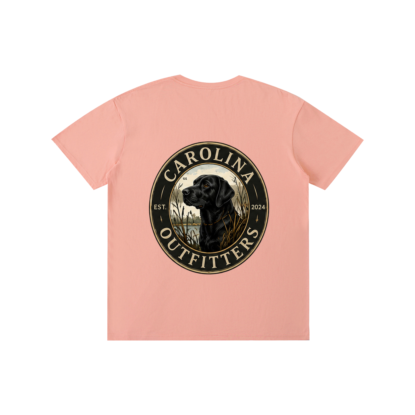 Mens Carolina Outfitters Black Lab Oval T-Shirt