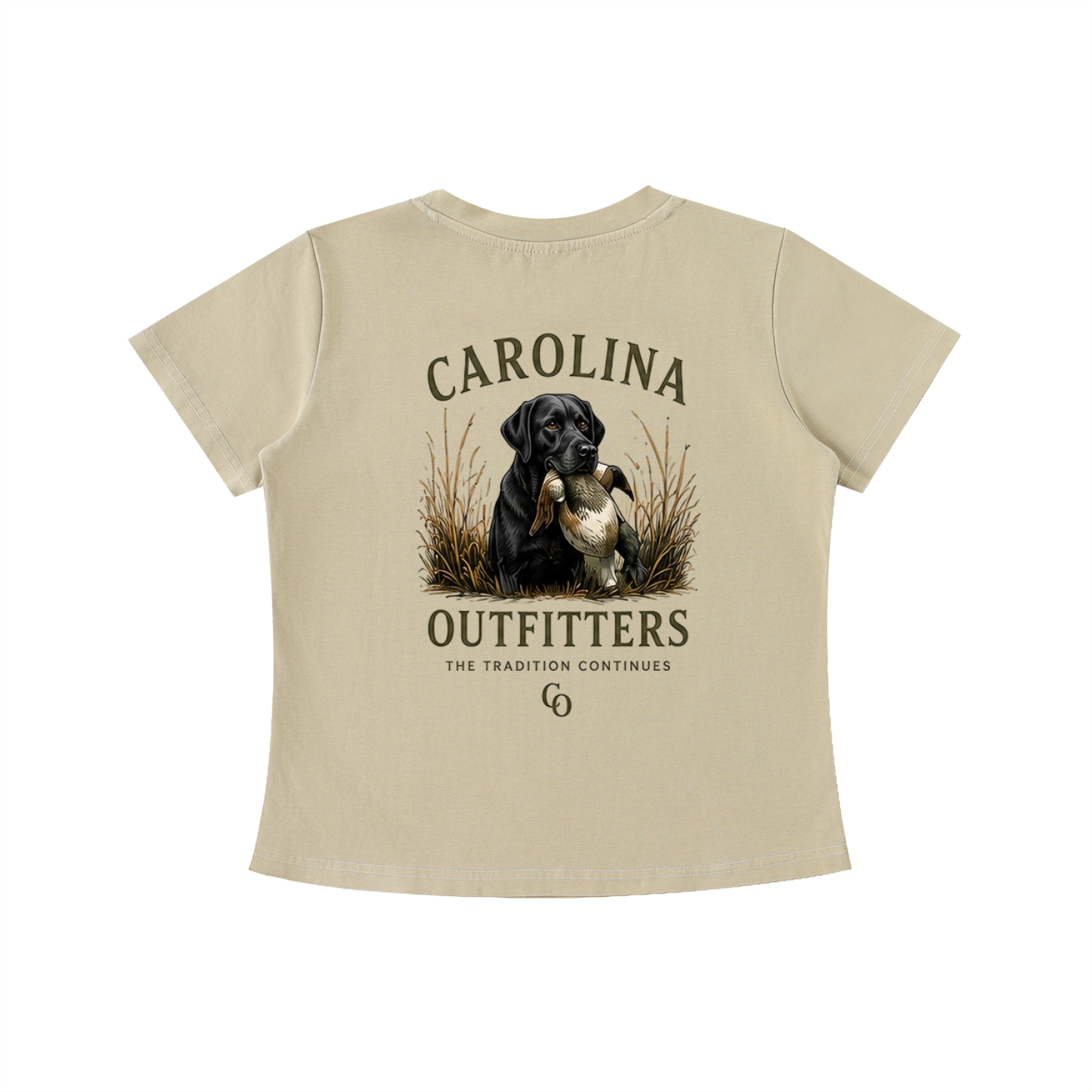 Womens Vintage Wash Carolina Outfitters Black Lab T-shirt
