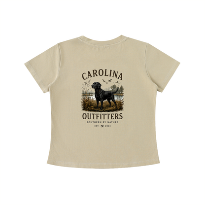 Womens Vintage Wash Carolina Outfitters Black Lab T-shirt