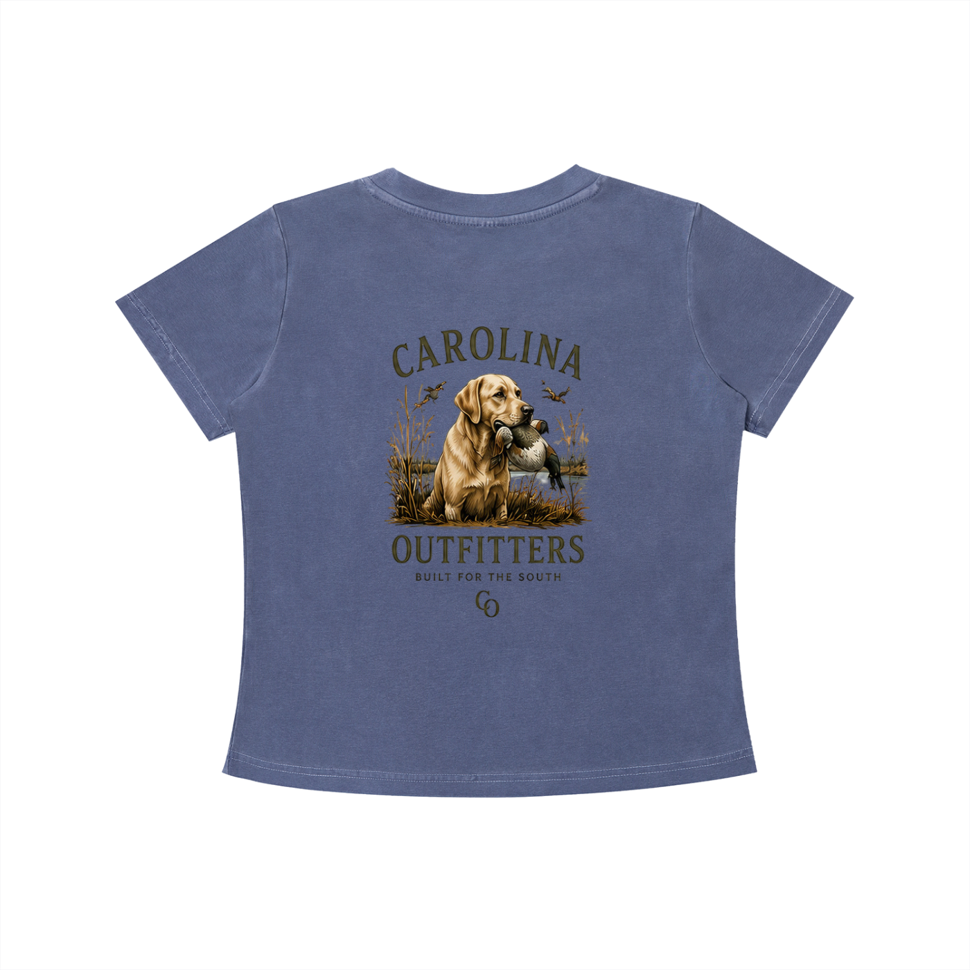 Womens Vintage Wash Carolina Outfitters Yellow lab T-shirt