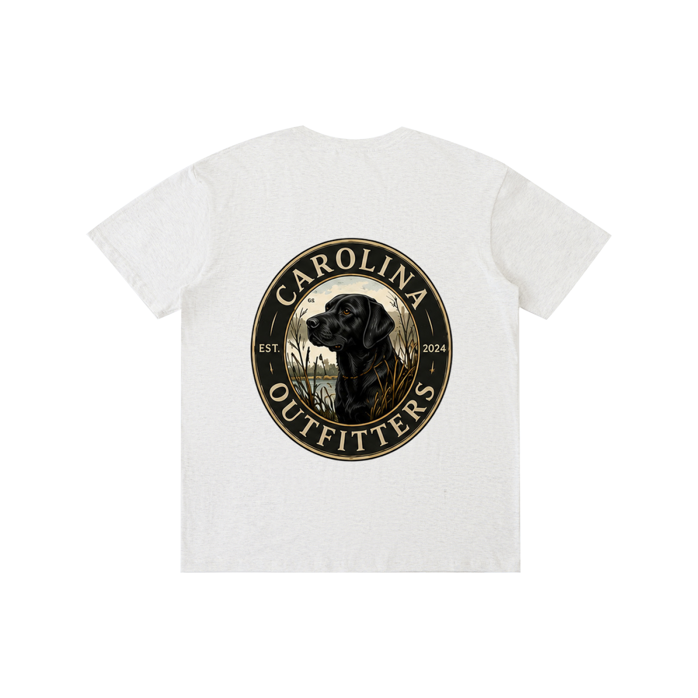 Mens Carolina Outfitters Black Lab Oval T-Shirt