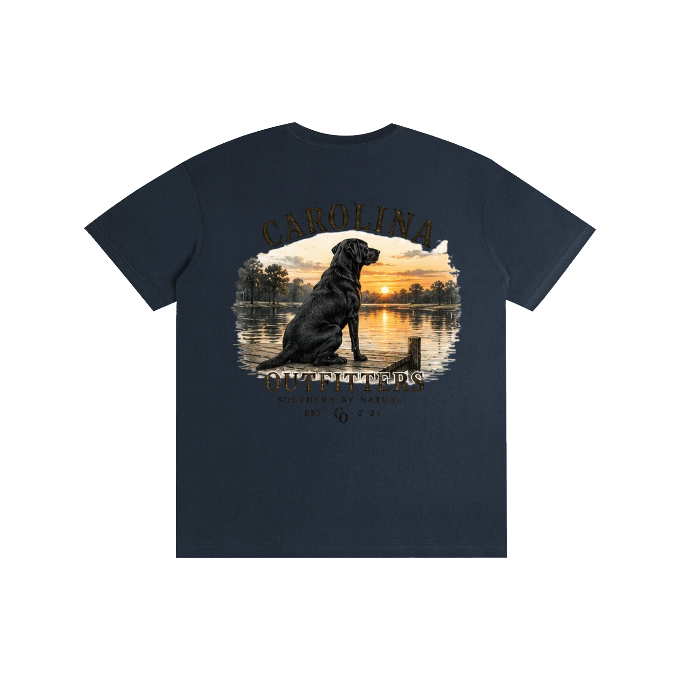 Mens Carolina Outfitters Black Lab T-Shirt