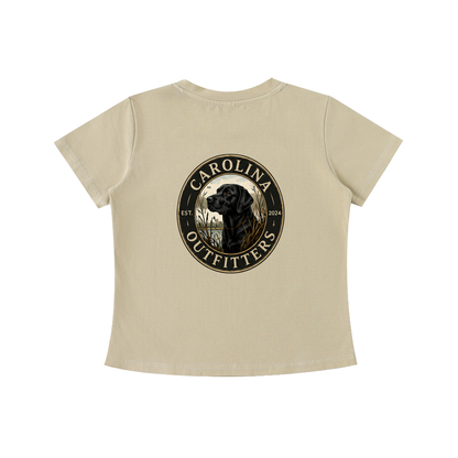 Womens Vintage Wash Black Lab Carolina Outfitters Oval T-shirt