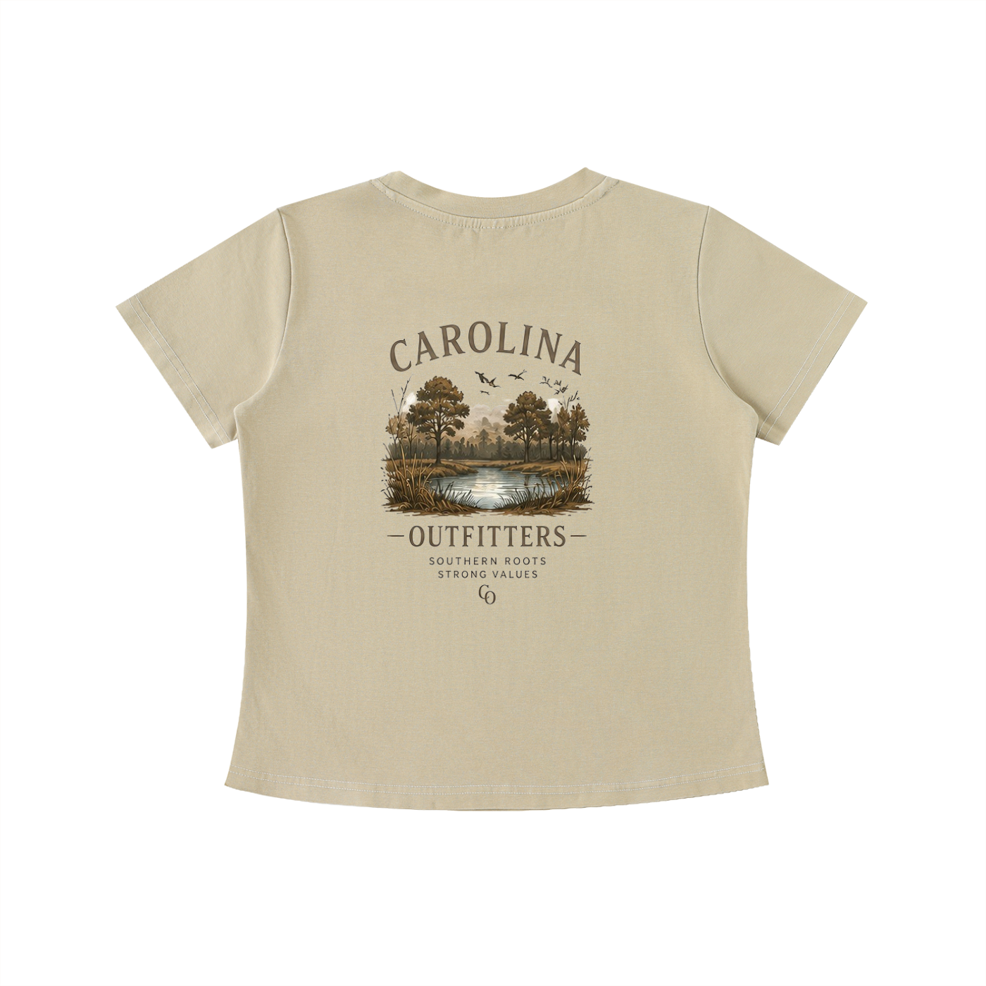 Womens Vintage Wash Carolina Outfitters Nature T-shirt
