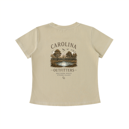 Womens Vintage Wash Carolina Outfitters Nature T-shirt