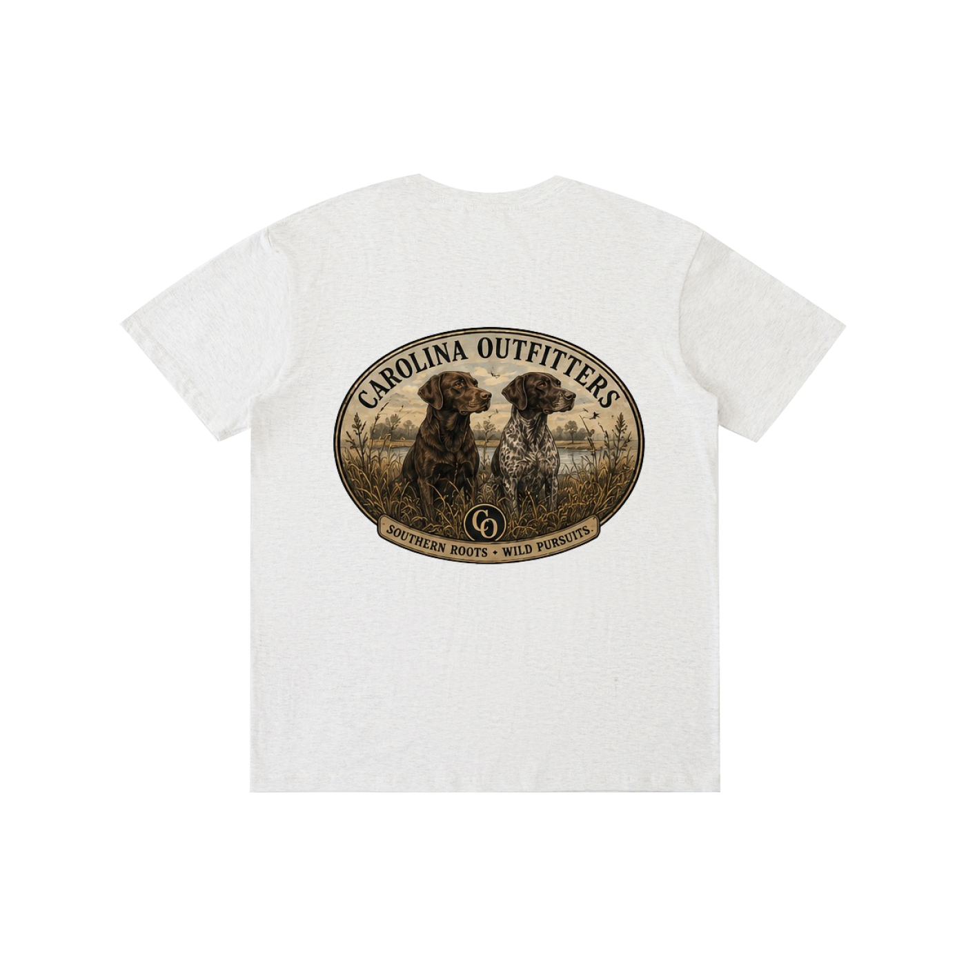 Mens Carolina Outfitters Two Dog Oval T-Shirt