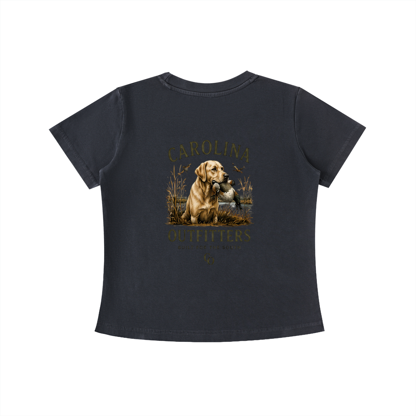 Womens Vintage Wash Carolina Outfitters Yellow lab T-shirt