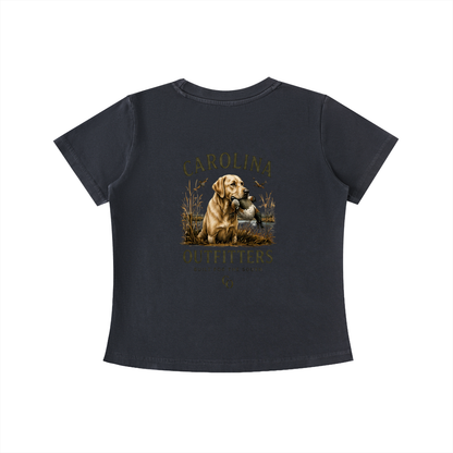 Womens Vintage Wash Carolina Outfitters Yellow lab T-shirt