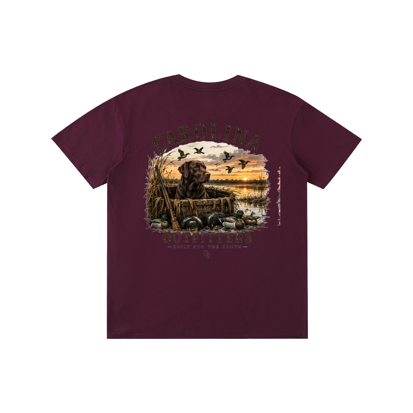 Mens Carolina Outfitters Black Lab Duck Blind T-Shirt