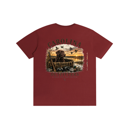 Mens Carolina Outfitters Black Lab Duck Blind T-Shirt