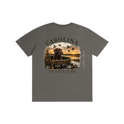 Mens Carolina Outfitters Black Lab Duck Blind T-Shirt