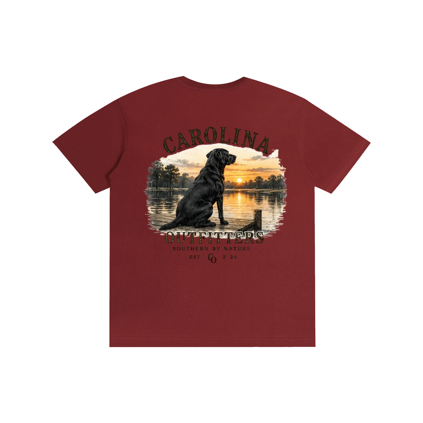 Mens Carolina Outfitters Black Lab T-Shirt