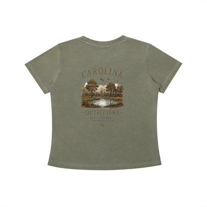 Womens Vintage Wash Carolina Outfitters Nature T-shirt