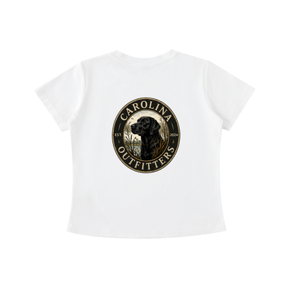 Womens Vintage Wash Black Lab Carolina Outfitters Oval T-shirt