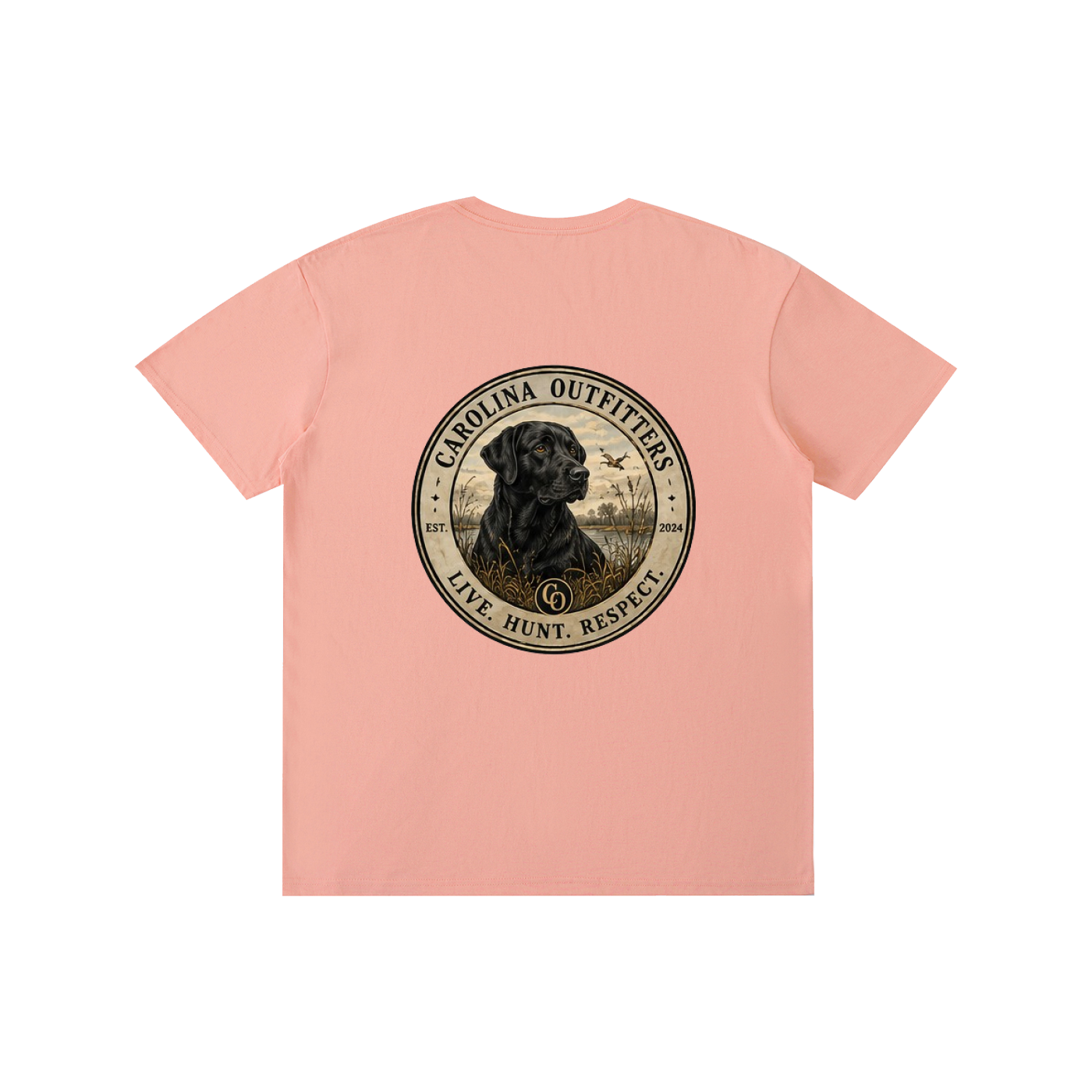 Mens Carolina Outfitters Black Lab Oval T-Shirt