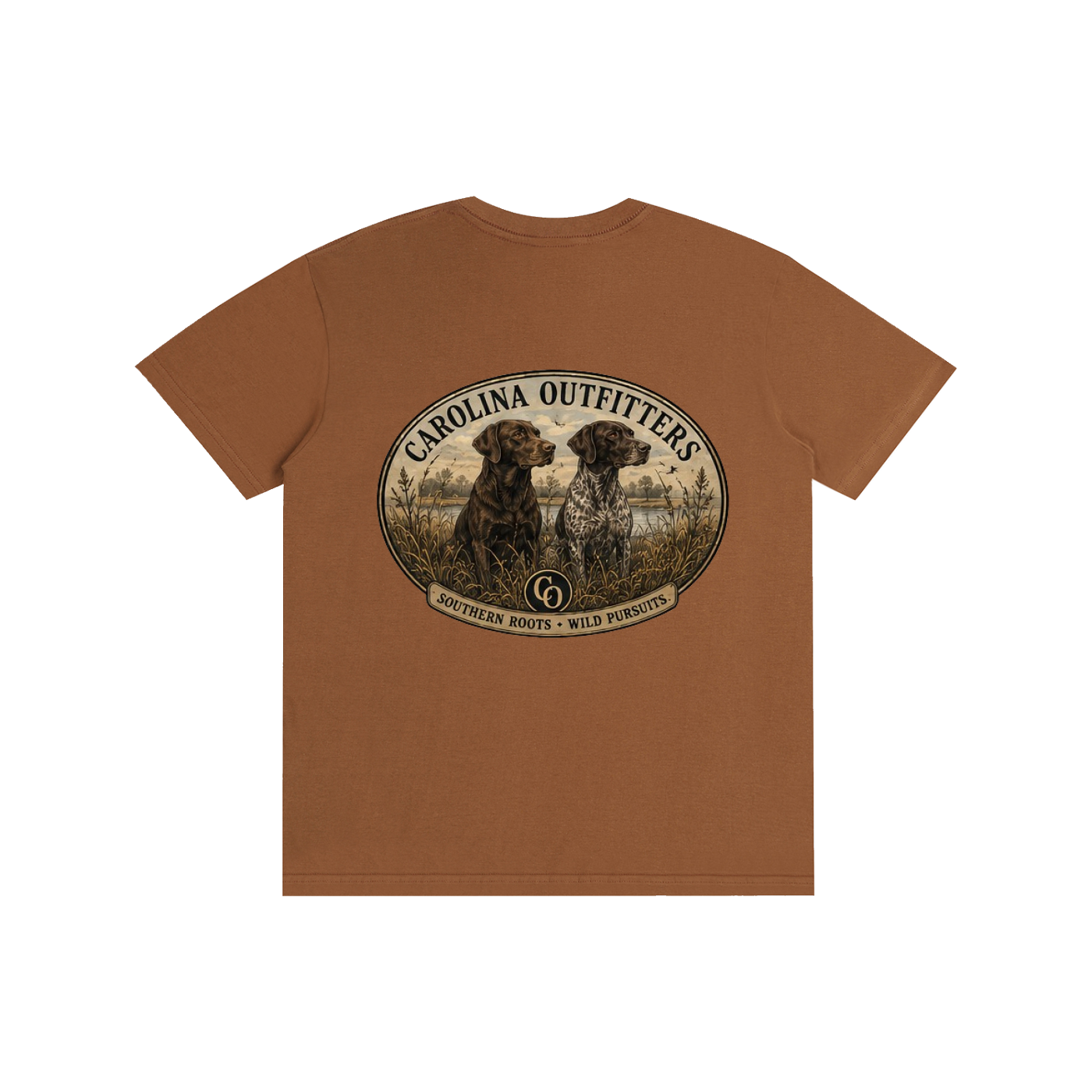 Mens Carolina Outfitters Two Dog Oval T-Shirt