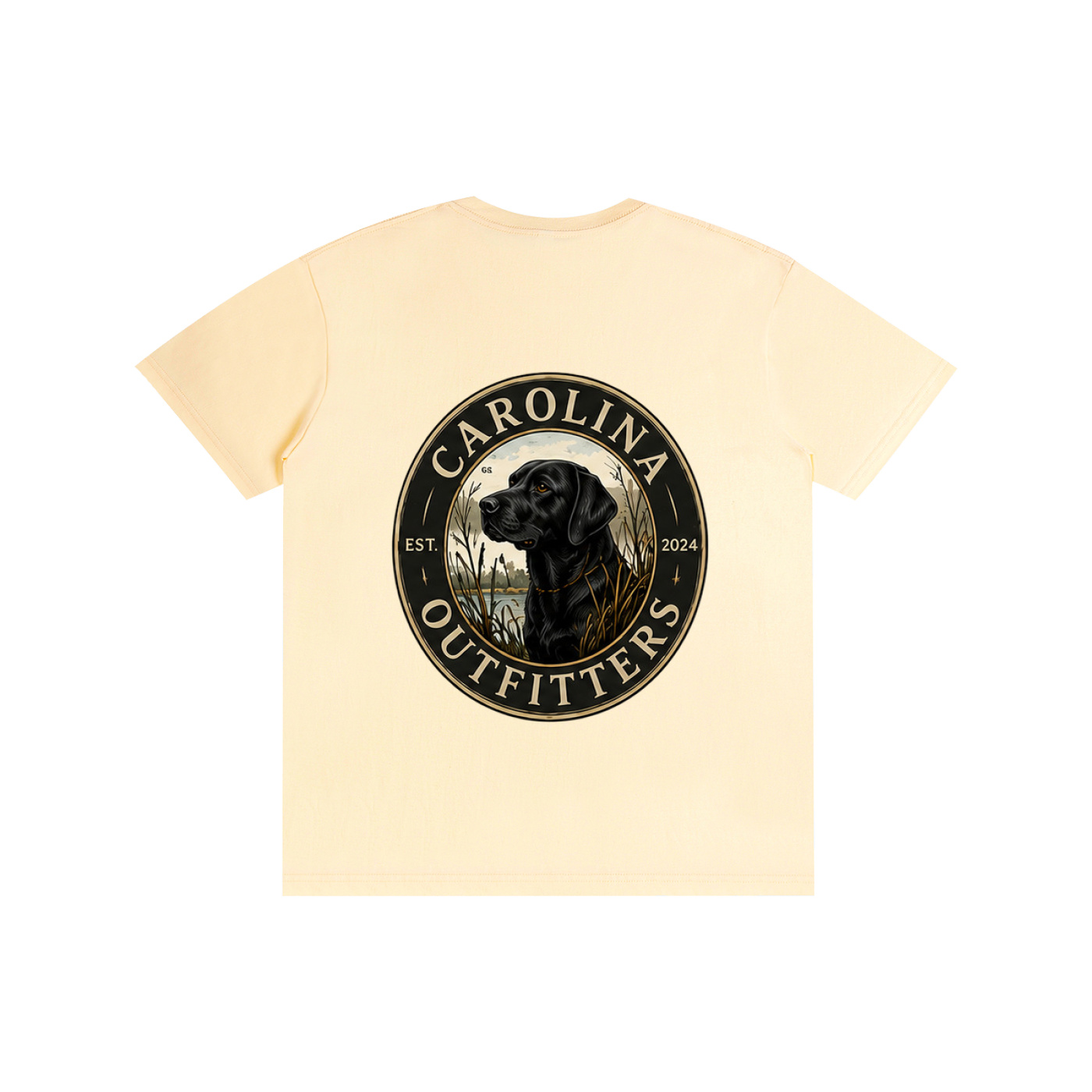 Mens Carolina Outfitters Black Lab Oval T-Shirt