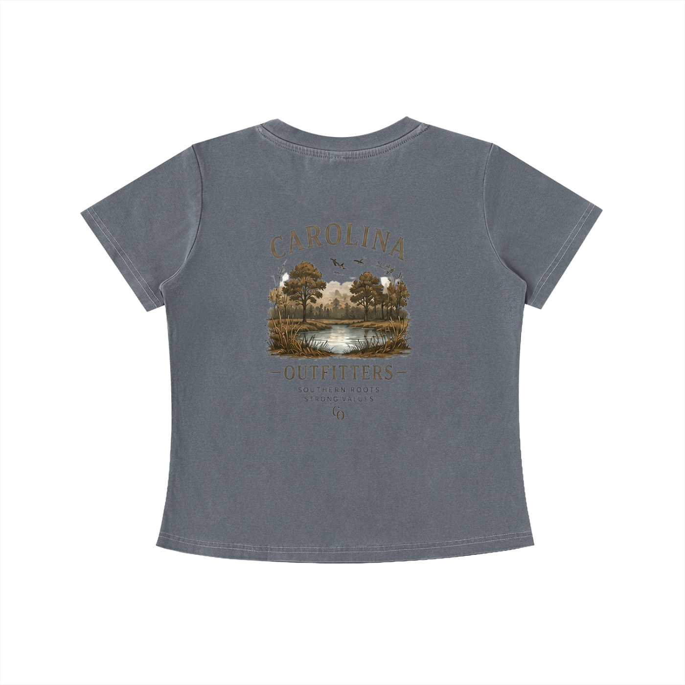 Womens Vintage Wash Carolina Outfitters Nature T-shirt