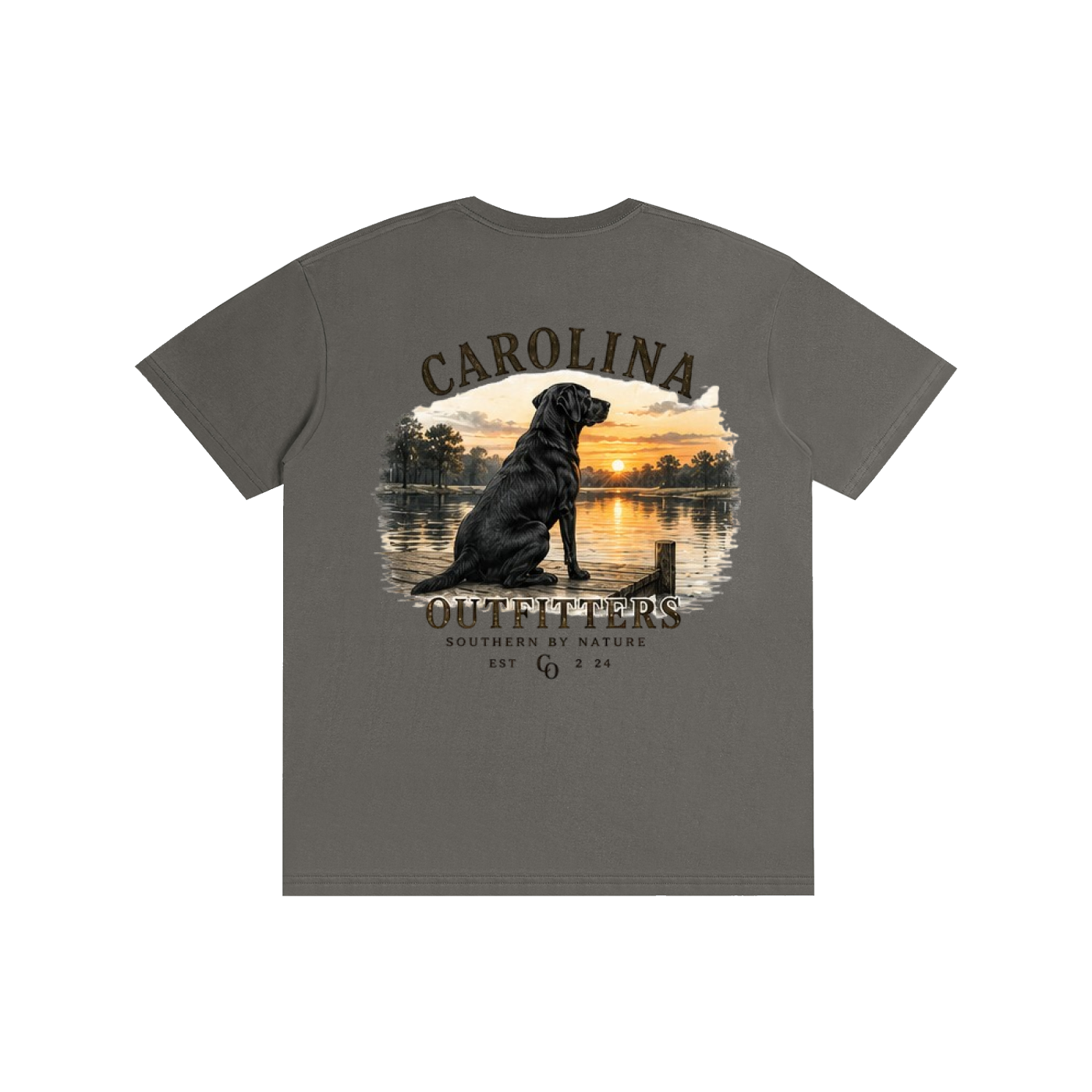 Mens Carolina Outfitters Black Lab T-Shirt