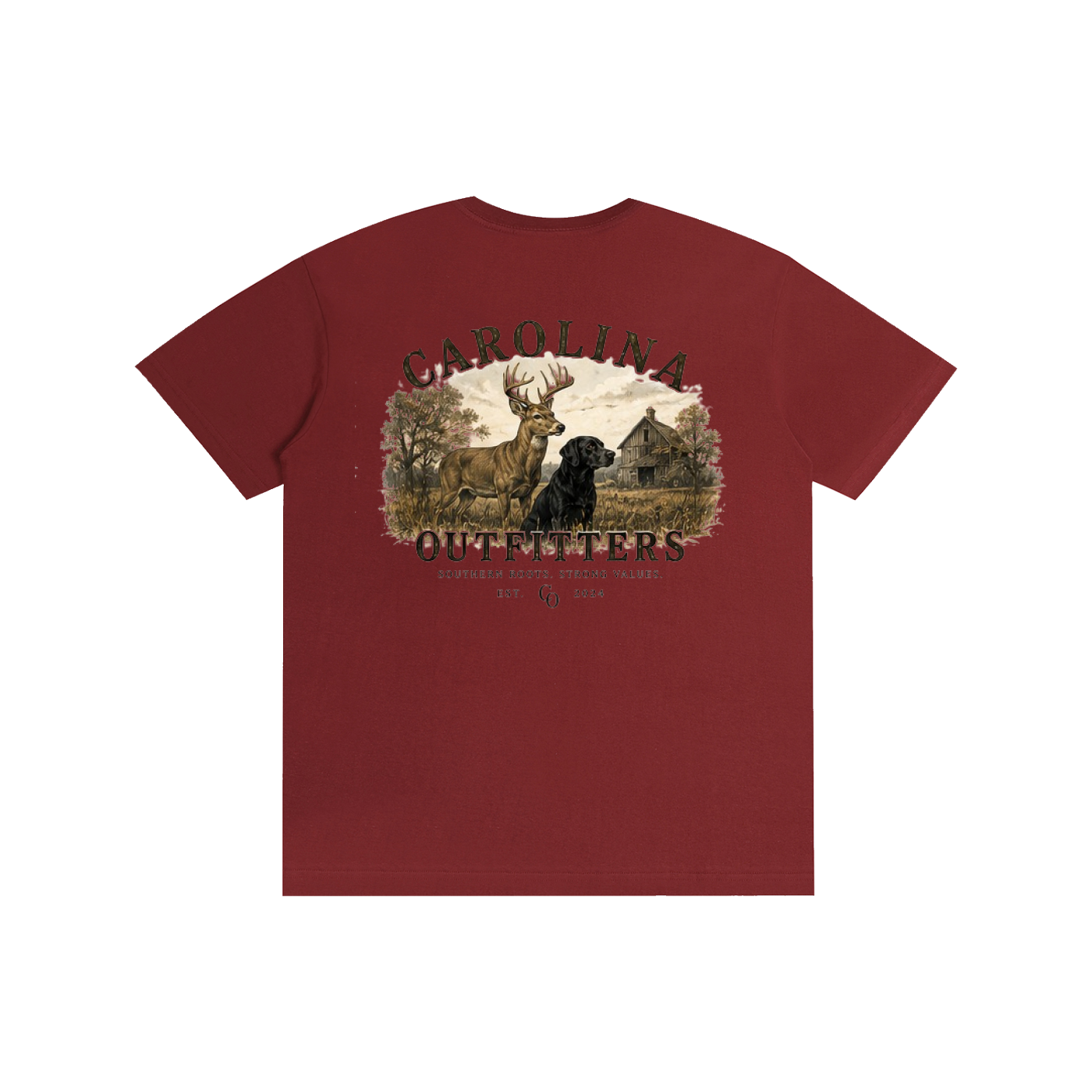 Mens Carolina Outfitters Deer and Lab T-Shirt