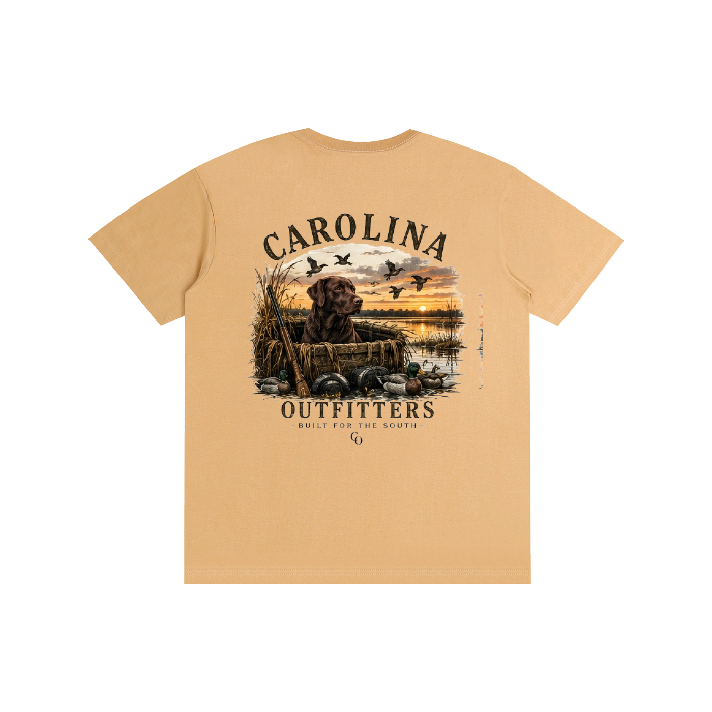 Mens Carolina Outfitters Black Lab Duck Blind T-Shirt