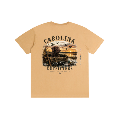 Mens Carolina Outfitters Black Lab Duck Blind T-Shirt