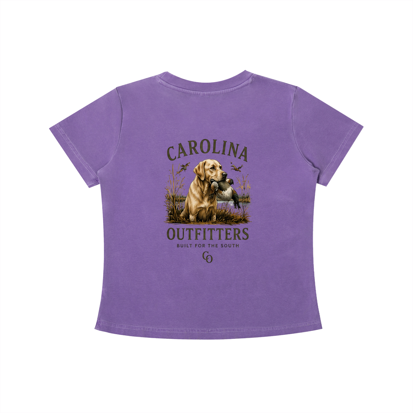 Womens Vintage Wash Carolina Outfitters Yellow lab T-shirt