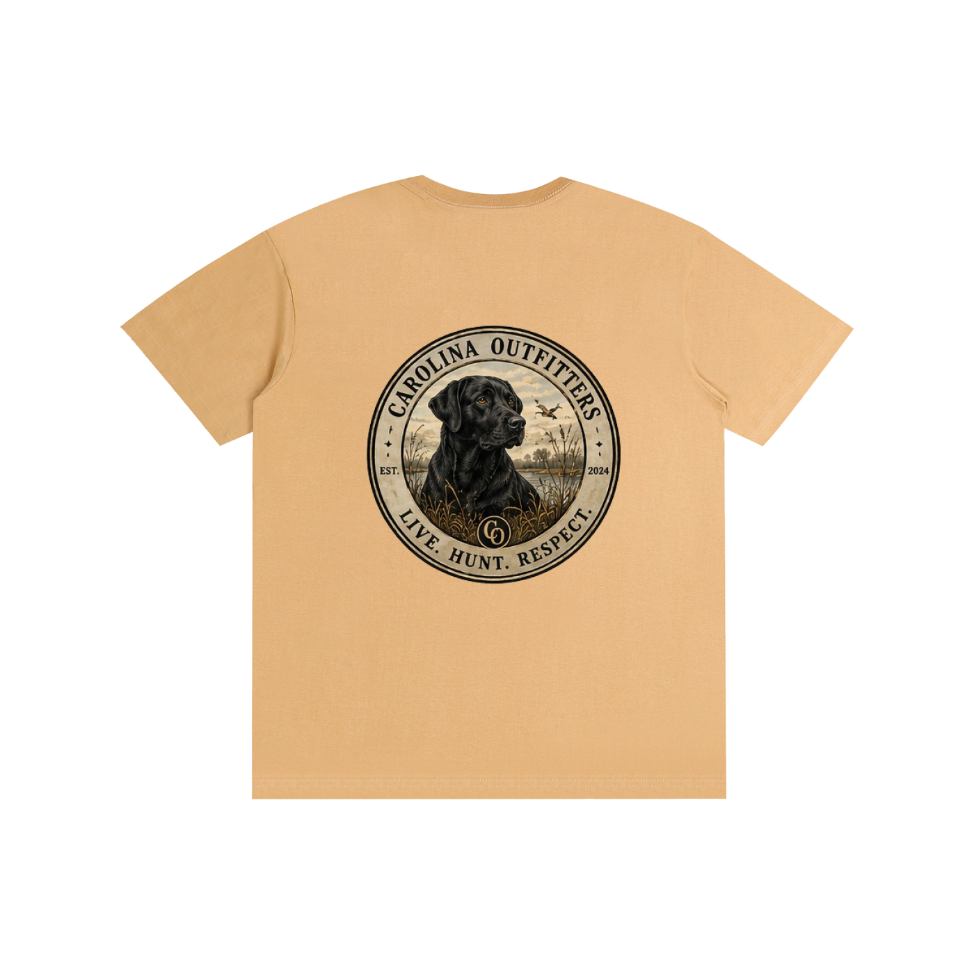 Mens Carolina Outfitters Black Lab Oval T-Shirt