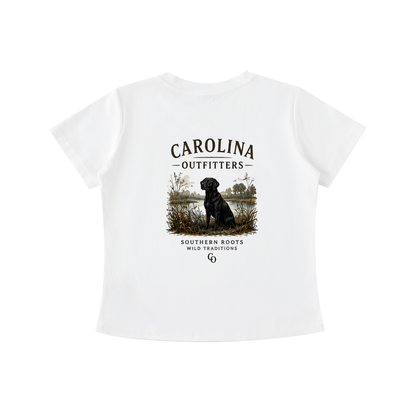 Womens Vintage Wash Black Lab Carolina Outfitters T-shirt