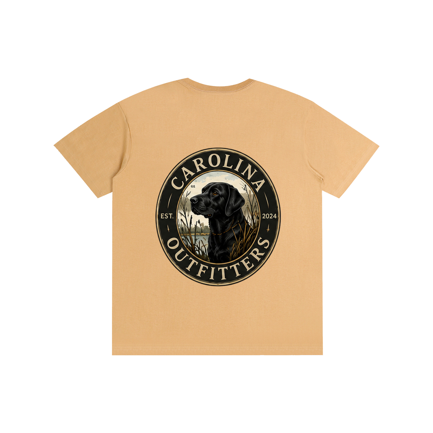 Mens Carolina Outfitters Black Lab Oval T-Shirt