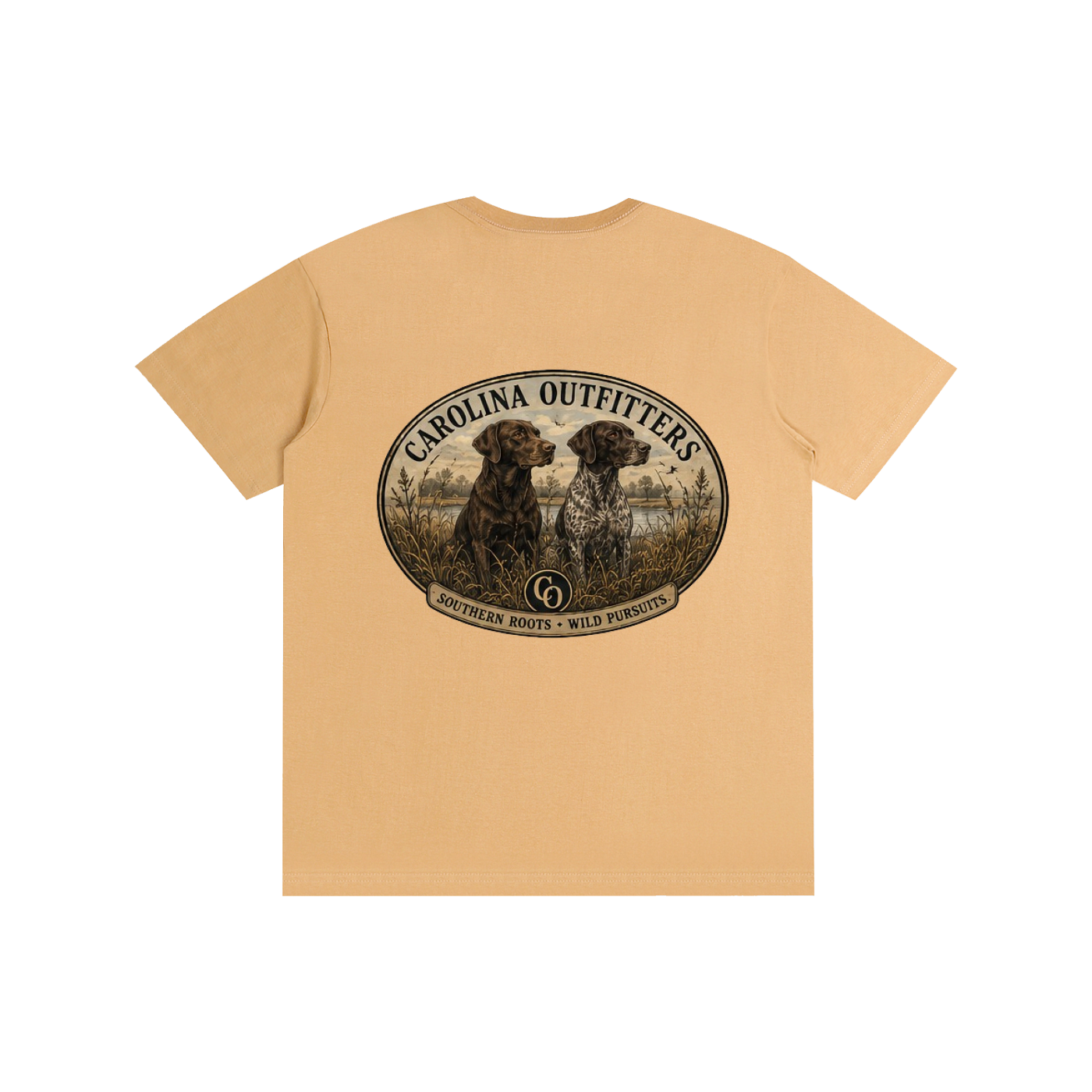 Mens Carolina Outfitters Two Dog Oval T-Shirt