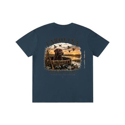 Mens Carolina Outfitters Black Lab Duck Blind T-Shirt