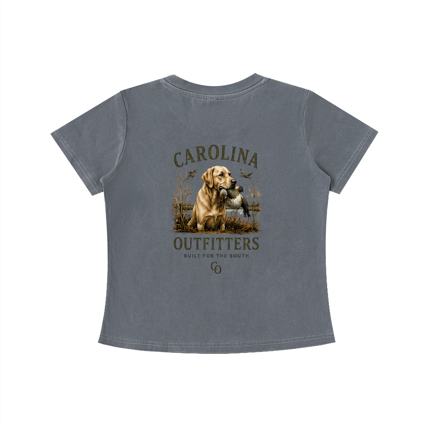 Womens Vintage Wash Carolina Outfitters Yellow lab T-shirt