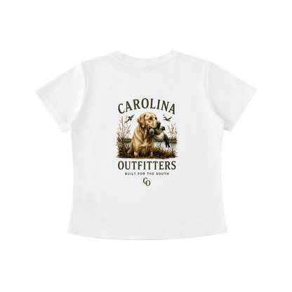 Womens Vintage Wash Carolina Outfitters Yellow lab T-shirt