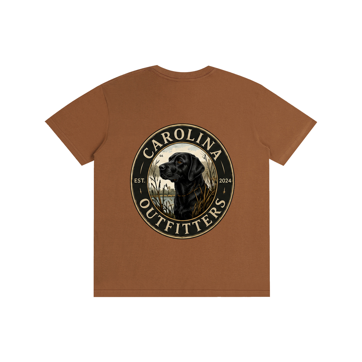 Mens Carolina Outfitters Black Lab Oval T-Shirt