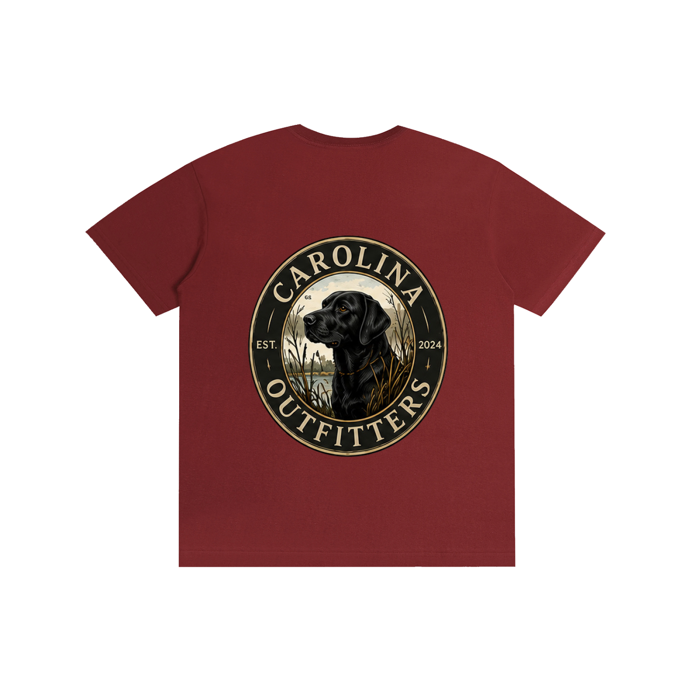 Mens Carolina Outfitters Black Lab Oval T-Shirt