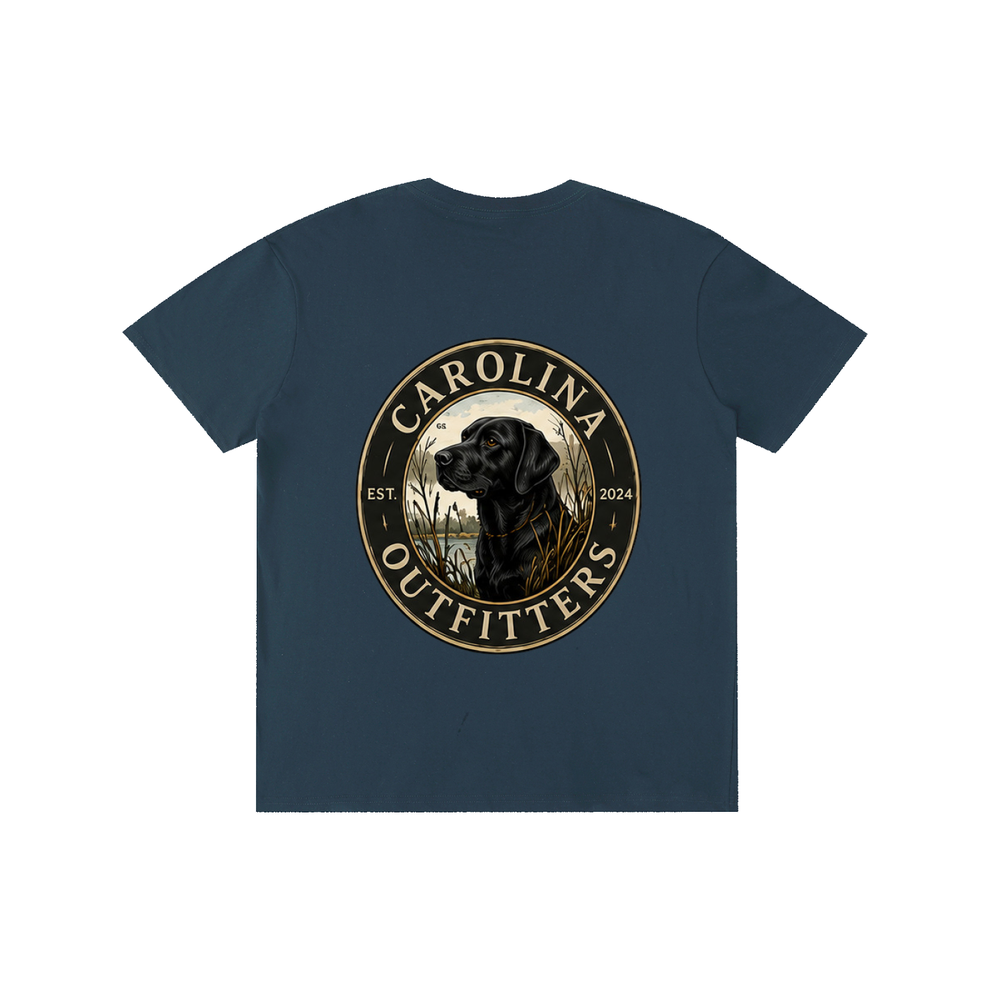 Mens Carolina Outfitters Black Lab Oval T-Shirt