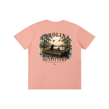 Mens Carolina Outfitters Dog and Boat T-Shirt
