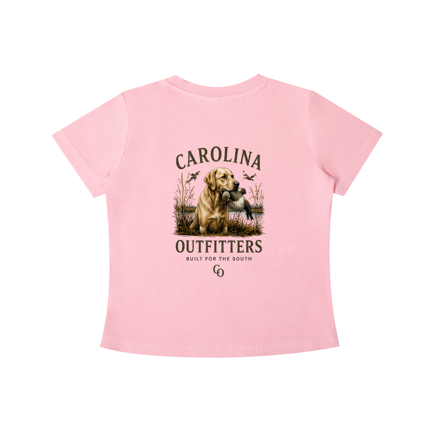 Womens Vintage Wash Carolina Outfitters Yellow lab T-shirt