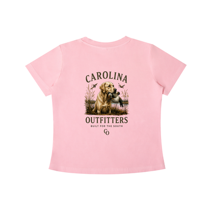 Womens Vintage Wash Carolina Outfitters Yellow lab T-shirt