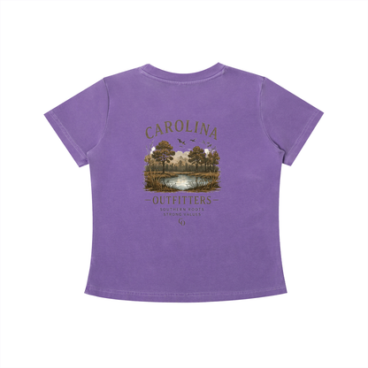 Womens Vintage Wash Carolina Outfitters Nature T-shirt