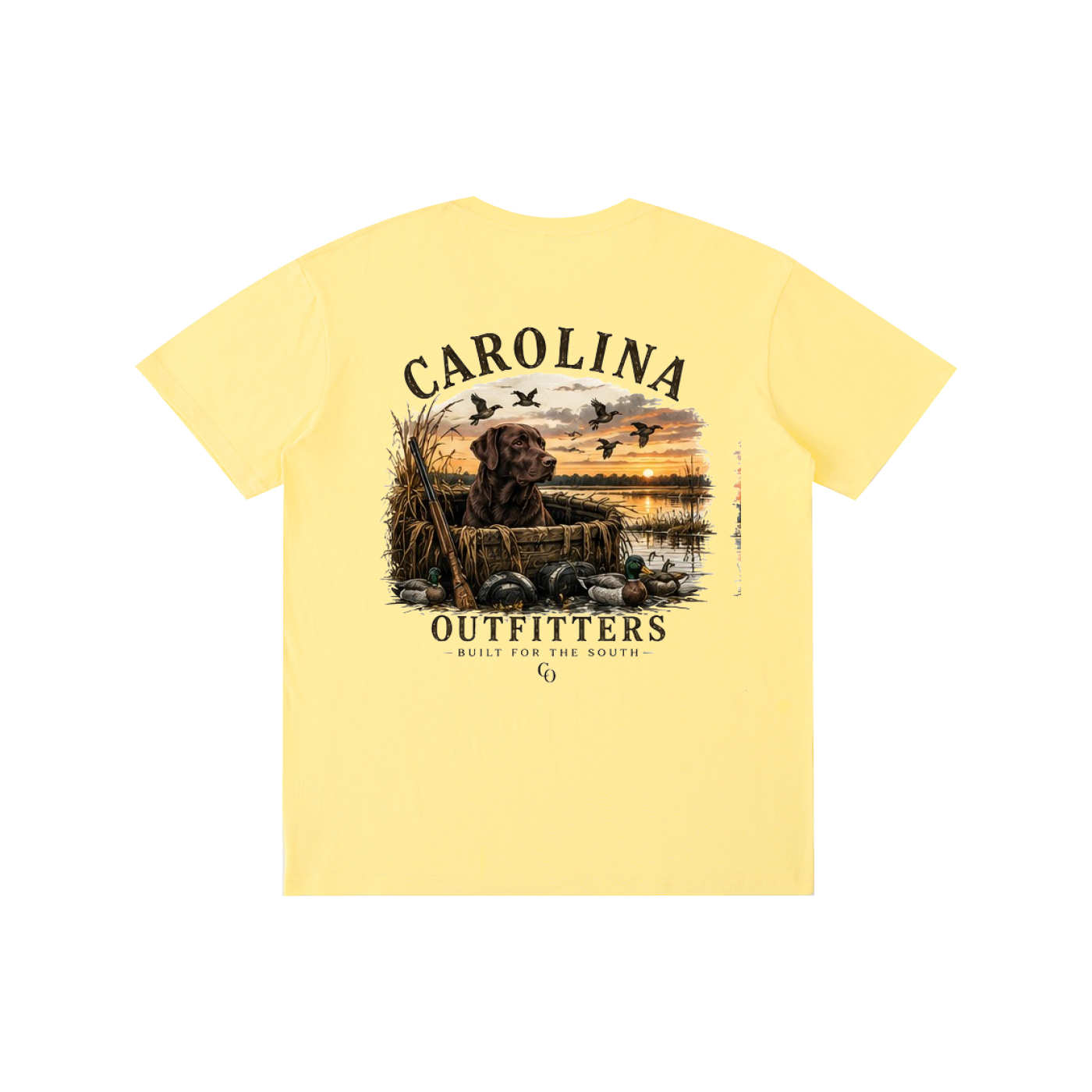 Mens Carolina Outfitters Black Lab Duck Blind T-Shirt